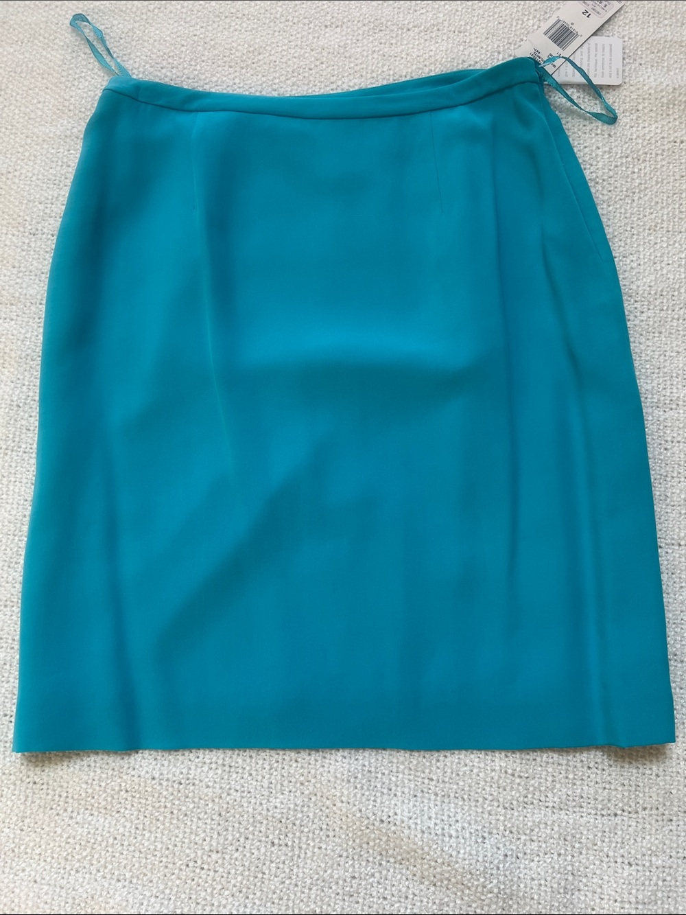 NWT Jones New York Teal Pencil Skirt - Women's Classic Sheath (silk)